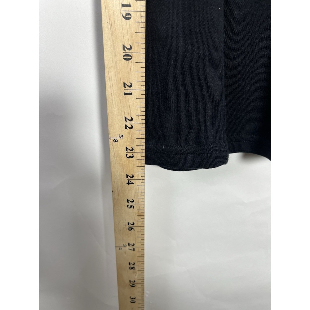 Karen Scott Women Long Sleeve Essentials Pullover Blouse Blk 100% Cotton, Size M - Picture 3 of 8